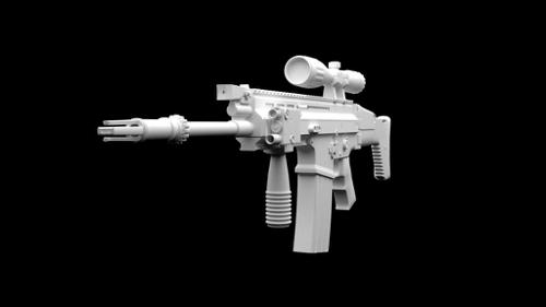 SCAR H Assault rifle. preview image